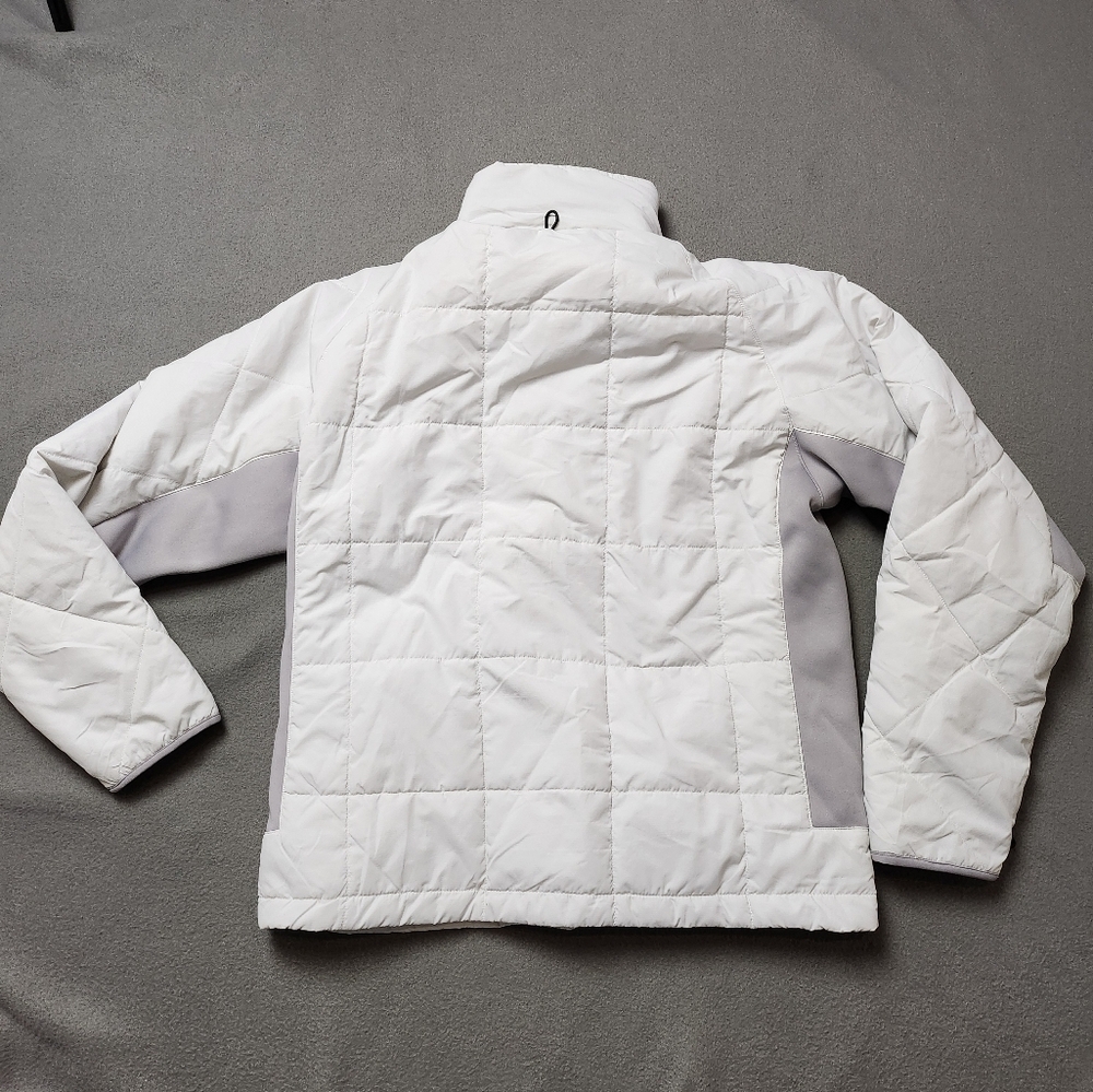 Women's White Quilted Puffer Jacket - Picture 4 of 10